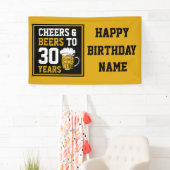 Banderoles 30e anniversaire Cheers & Bières à 30 ans (En situation)