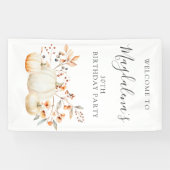 Banderoles 30e anniversaire Citrouille automne Leaves Vertica (Horizontal)