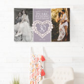 Banderoles 30e anniversaire de la mariage perle maintenant pu (En situation)