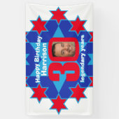 Banderoles 30e anniversaire étoile bleu blanc rouge photo per (Vertical)