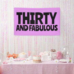 BANDEROLES 30E ANNIVERSAIRE FABULOUS BANNER DE PARTI
