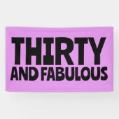 BANDEROLES 30E ANNIVERSAIRE FABULOUS BANNER DE PARTI (Horizontal)