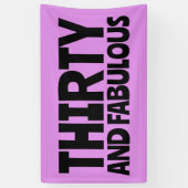 BANDEROLES 30E ANNIVERSAIRE FABULOUS BANNER DE PARTI (Vertical)