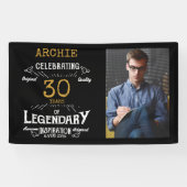 Banderoles 30e anniversaire Modèle photo légendaire (Horizontal)