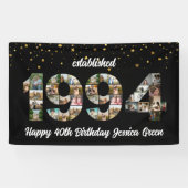 Banderoles 30e anniversaire Photo Collage créé 1994 (Horizontal)