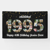 Banderoles 30e anniversaire Photo Collage créé 1995 (Horizontal)
