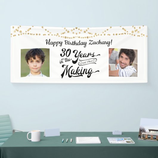 Banderoles 30e anniversaire Retro String Lights 2 Photos (Salon professionnel)