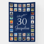 Banderoles 30th Birthday Blue Banner (Verticale)
