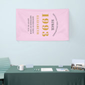 Banderoles 30th Birthday Born 1993 Ajouter Nom Rose Grey (Salon professionnel)