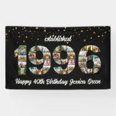 Banderoles 30th birthday Photo Collage established 1996 (Horizontal)
