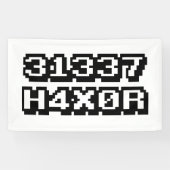 BANDEROLES 31337 H4X0R (Horizontal)