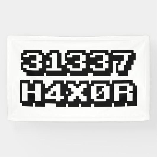 BANDEROLES 31337 H4X0R (Horizontal)