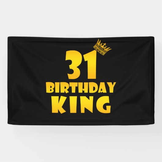 Banderoles 31e anniversaire Cadeau pour 31 ans Anniversaire R (Horizontal)