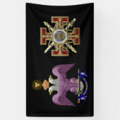 Banderoles 33e degré maçon (Vertical)