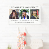 Banderoles 3 Collage de photos Fêtes Diplômé (En situation)