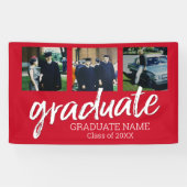 Banderoles 3 Diplôme de Photo - Moderne Script de Graduate Ro (Horizontal)