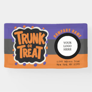 Banderoles 3 tronc tonique ou traiter Halloween Logo d'affair