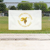 Banderoles 3D D D D'Or Venez Esprit Saint (En situation)