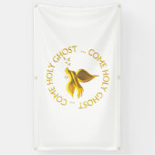 Banderoles 3D D D D'Or Venez Esprit Saint (Vertical)