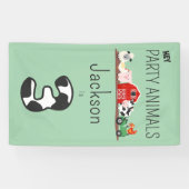 Banderoles 3e anniversaire Fête Animaux Ferme Anniversaire En (Horizontal)