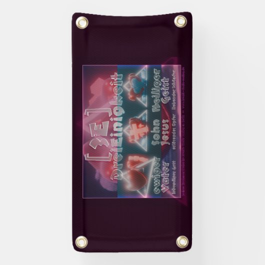 Banderoles {3E ] - Trois unité - Modèle céleste (Verticale)