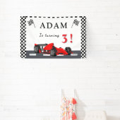 Banderoles 3rd Race Car Birthday – Party Banner Fun!  (Insitu)
