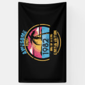 Banderoles 40 ans Awesome depuis 1982 40e anniversaire (Vertical)