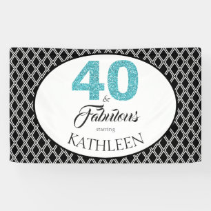 Banderoles 40 ans et fabuleux 40e anniversaire personnalisé