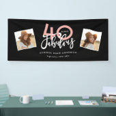 Banderoles 40 ans et fabuleux anniversaire de naissance des f (Salon professionnel)