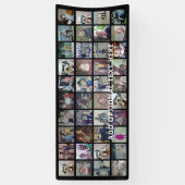 Banderoles 40 Collage de photos - 4 lignes 10 colonnes - Text (Vertical)