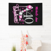 Banderoles 40 et fabuleux, 40e anniversaire, n'importe quel n (Insitu)