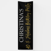 Banderoles 40 et Fabuleux bandeau d'anniversaire (Vertical)
