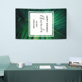 Banderoles 40 et Fabuleux Green Tropical Leaf Anniversaire (Salon professionnel)