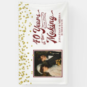 Banderoles 40e anniversaire 40 ans dans la photo (Vertical)