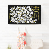 Banderoles 40e anniversaire 40 raisons Nous vous aimons (En situation)