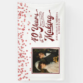 Banderoles 40e anniversaire ANNÉES DANS LA fabrication de la  (Vertical)