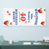 Banderoles 40e anniversaire Bash - Fête - Hanging Bienvenue (Salon professionnel)