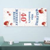 Banderoles 40e anniversaire Bash - Fête - Hanging Bienvenue (Salon professionnel)
