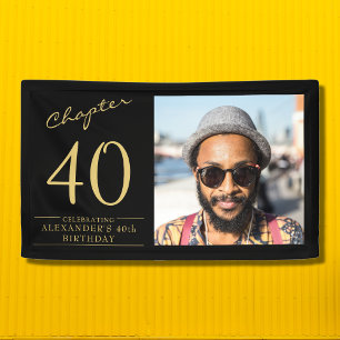 Banderoles 40e anniversaire Black Gold Photo