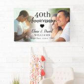 Banderoles 40e anniversaire du Mariage Custom 2 Collage photo (En situation)