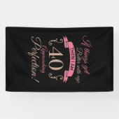 Banderoles 40e anniversaire mieux avec l'âge (Horizontal)