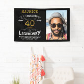 Banderoles 40e anniversaire Modèle photo légendaire (En situation)