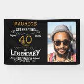 Banderoles 40e anniversaire Modèle photo légendaire (Horizontal)