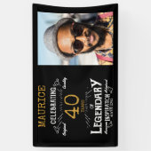 Banderoles 40e anniversaire Modèle photo légendaire (Vertical)