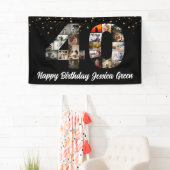 Banderoles 40e anniversaire Photo Collage heureux anniversair (En situation)