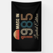 Banderoles 40e anniversaire Vintage 1985 (Vertical)