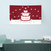 Banderoles 40ème anniversaire de mariage de rubis gâteau et b (Salon professionnel)