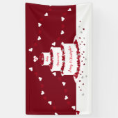 Banderoles 40ème anniversaire de mariage de rubis gâteau et b (Vertical)