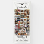 Banderoles 45 Collage de photos de remise de diplômes minimal (Vertical)