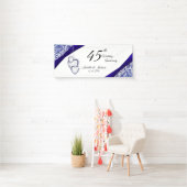 Banderoles 45e / 65e anniversaire de floraison de Sapphire (En situation)